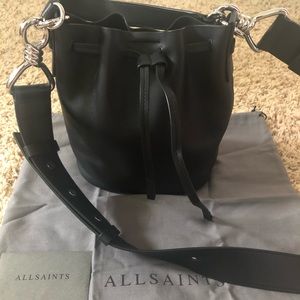 ALLSAINTS captain small bucket bag